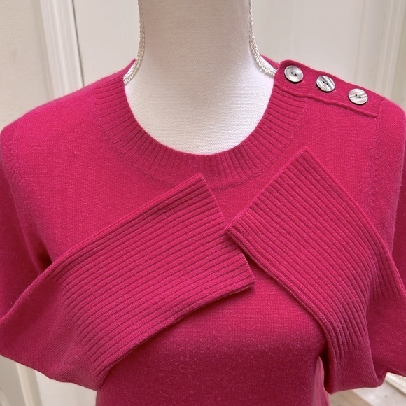 Fenn Wright Manson Womens Pink Cashmere Crew Neck Sweater Medium Quiet Luxury - Picture 3 of 9